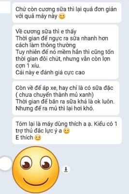 Feedback của khách hàng sau khi sử dụng sản phẩm máy siêu âm trị liệu mini Roscoe UP 2