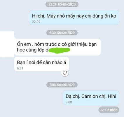 Feedback của khách hàng sau khi sử dụng sản phẩm máy siêu âm trị liệu mini Roscoe UP 2