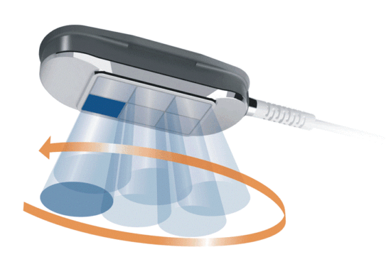 đầu dò siêu âm tự động handsfree sono 6 trong máy siêu âm kết hợp điện xung BTL