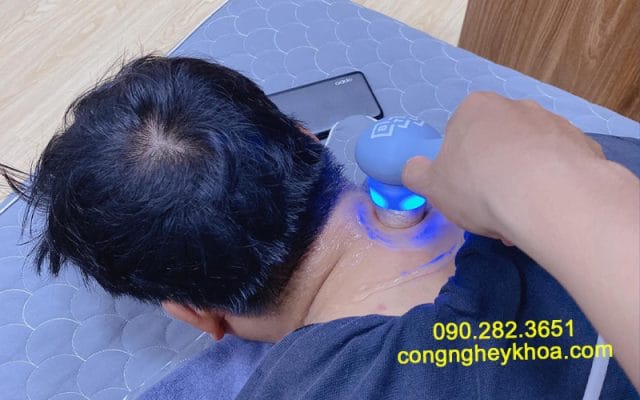 Hình ảnh chữa trị trên bệnh nhân của Máy siêu âm BTL