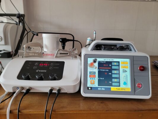 máy VESTA MFR và máy laser công suất cao luxmaster tại phòng khám đa khoa Thiên Phúc Cà Mau