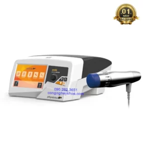 Hình ảnh máy xung kích led spa model onda và đầu súng bắn được ứng dụng đa năng trong thẩm mỹ và làm đẹp, chỉnh hình, tiết niệu, vật lý trị liệu, y học thể thao và y học thú y. Đây là một phương pháp trị liệu hiệu quả được dùng để gia tăng tốc độ bảo vệ và loại bỏ những chỉ định gây đau cấp tính hoặc mãn tính