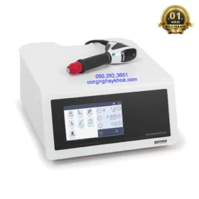 Hình ảnh máy sóng xung kích gymna Bỉ là hệ thống điều trị đa năng được ứng dụng trong chỉnh hình, tiết niệu, vật lý trị liệu, y học thể thao, y học thú y, làm đẹp và thẩm mỹ. Đây là một phương pháp trị liệu rất hiệu quả được dùng để tăng tốc độ bảo vệ và loại bỏ các chỉ định gây đau cấp tính hay mãn tính mà không cần đến phẫu thuật và không cần dùng thuốc.