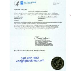 Chứng nhận FDA của Máy điều trị rối loạn nuốt Ampcare ES