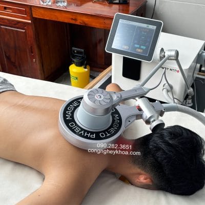 Hình ảnh điều trị của máy từ trường siêu dẫn kết hợp Laser tại phòng khám Vĩnh Cửu - Đồng Nai
