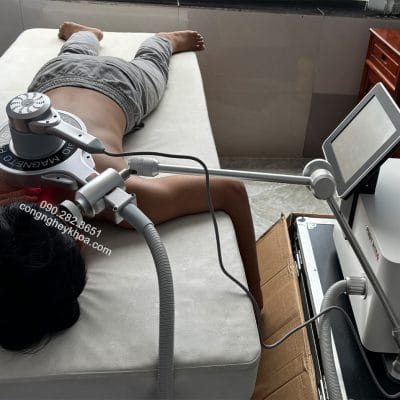 Hình ảnh điều trị của máy từ trường siêu dẫn kết hợp Laser tại phòng khám Vĩnh Cửu - Đồng Nai