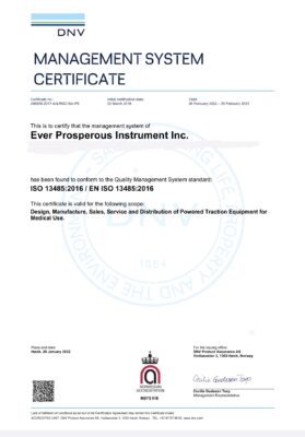 giấy chứng nhận ISO của máy kéo cột sống cổ lưng Digit-trac 930 đảm bảo đủ điều kiện sử dụng trong khoa vật lý trị liệu, phục hồi chức năng