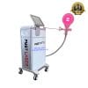 Hình ảnh Máy từ trường siêu dẫn kết hợp Laser trị liệu PM-ST4 NEO + Bản xe đẩy với đèn laser trị liệu đang bật