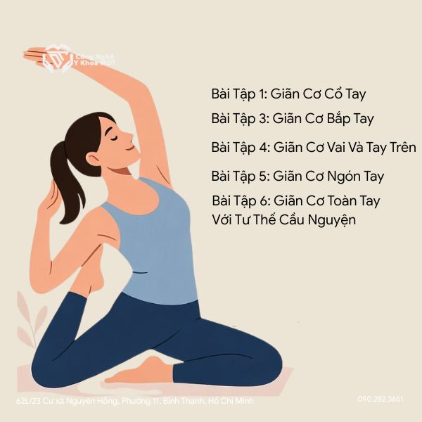 Những Bước Chuẩn Bị Trước Khi Thực Hiện Giãn Cơ Tay, các bài tập giãn cơ tay 