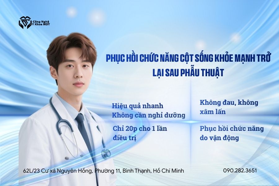 Phục hồi chức năng cột sống khỏe mạnh trở lại sau phẫu thuật