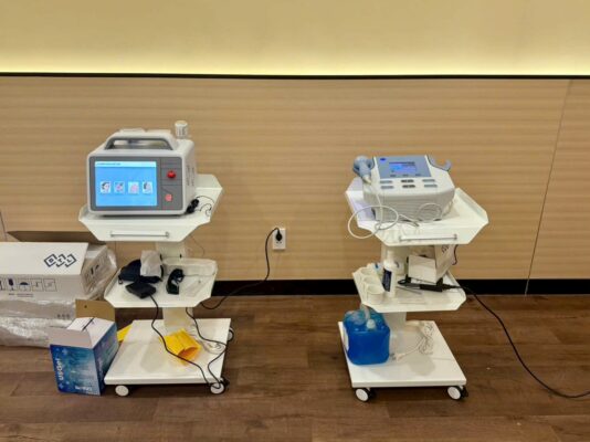 Cận cảnh 2 máy BTL tại phòng khám ở Kiên Giang