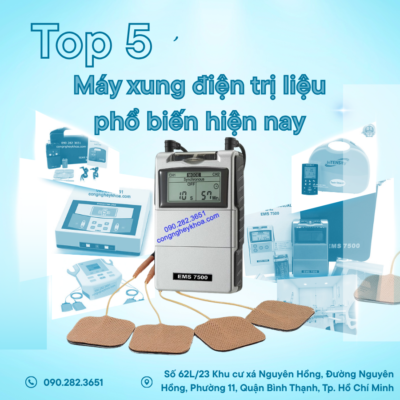 Top 5 máy xung điện trị liệu phổ biến hiện nay cải thiện sức khỏe