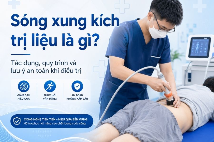 Sóng xung kích trị liệu là gì? Tác dụng, quy trình và lưu ý an toàn 2026