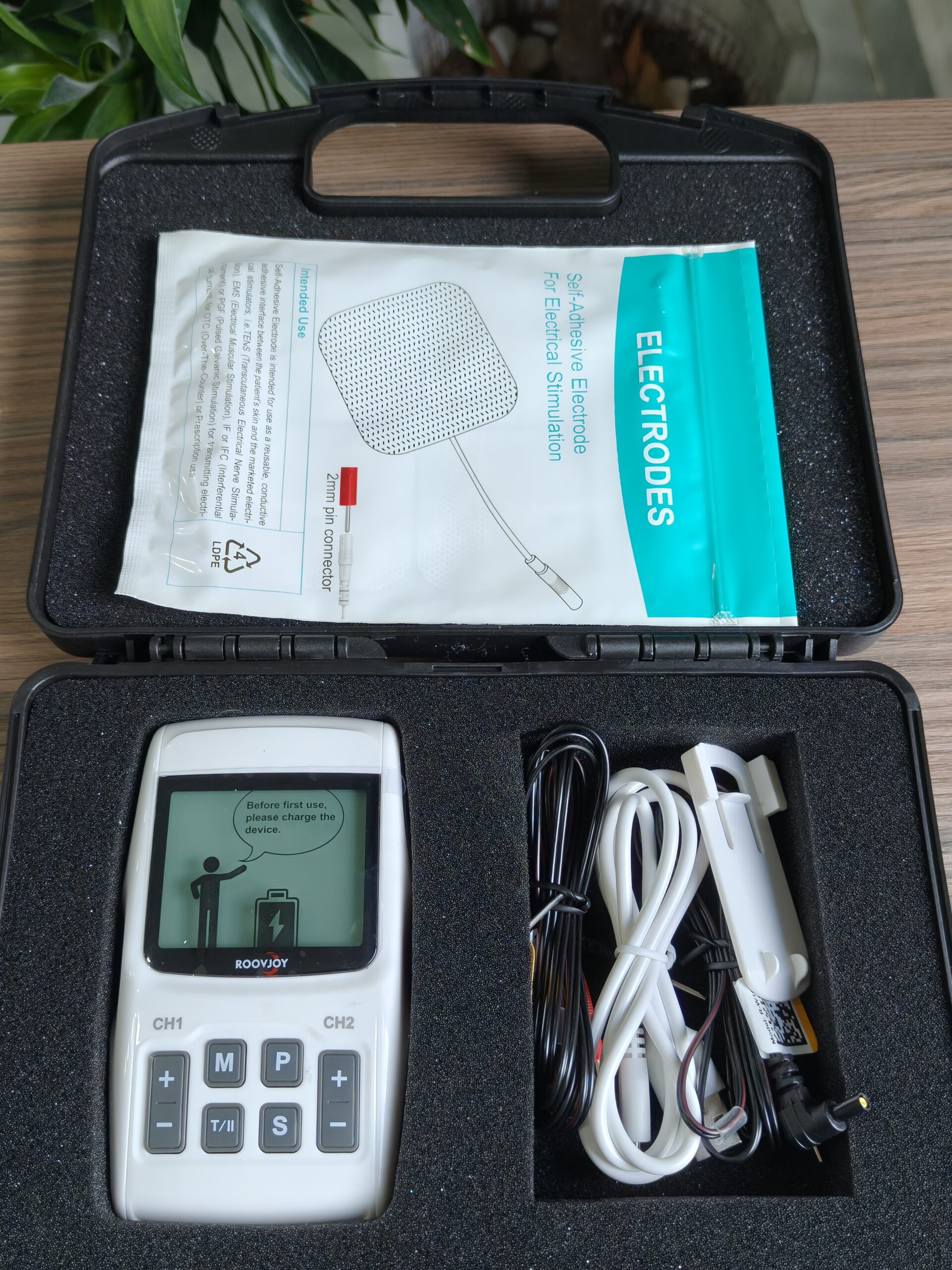 Máy điện xung Intensity 12 4 Full phị kiện đi kèm trong hộp của máy điện xung intensity 12