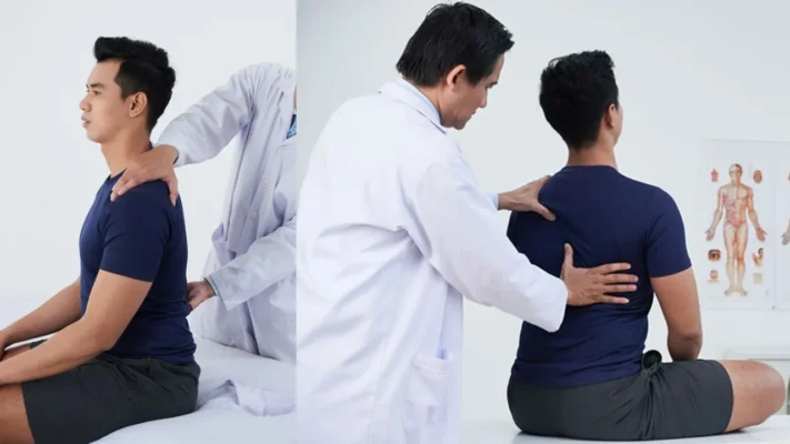 Kiểm tra vùng vai và lưng ở tư thế ngồi