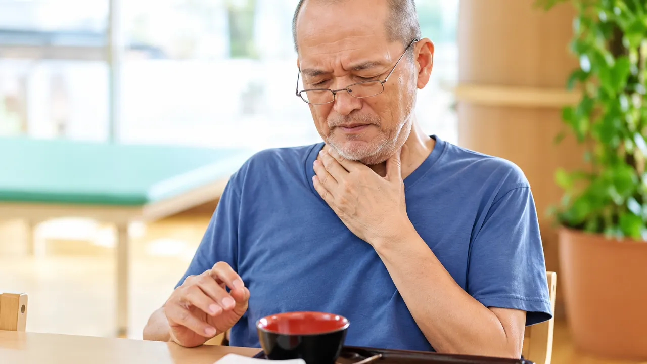 Nguyên nhân sặc khi ăn ở người già và cách xử đúng